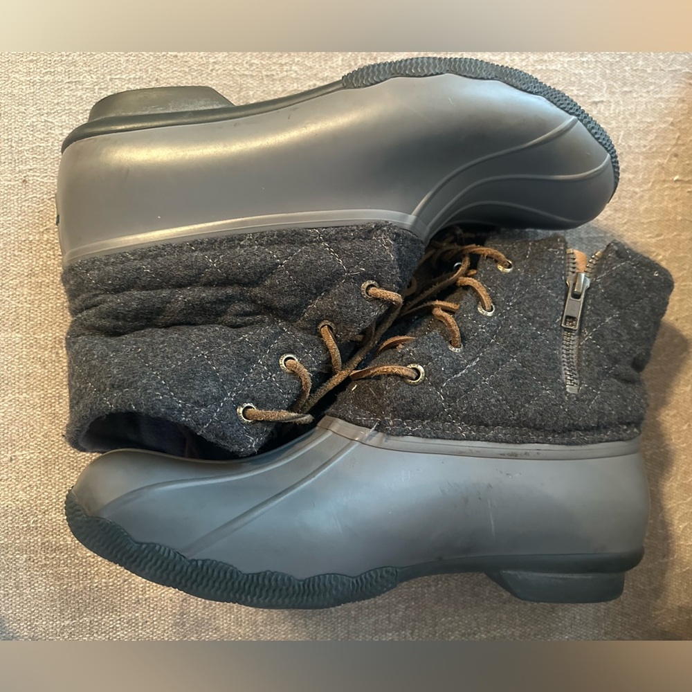Sperry Saltwater Wool Shaft Rubber Shell Duck Boots Women’s Size 9 - Picture 2 of 7